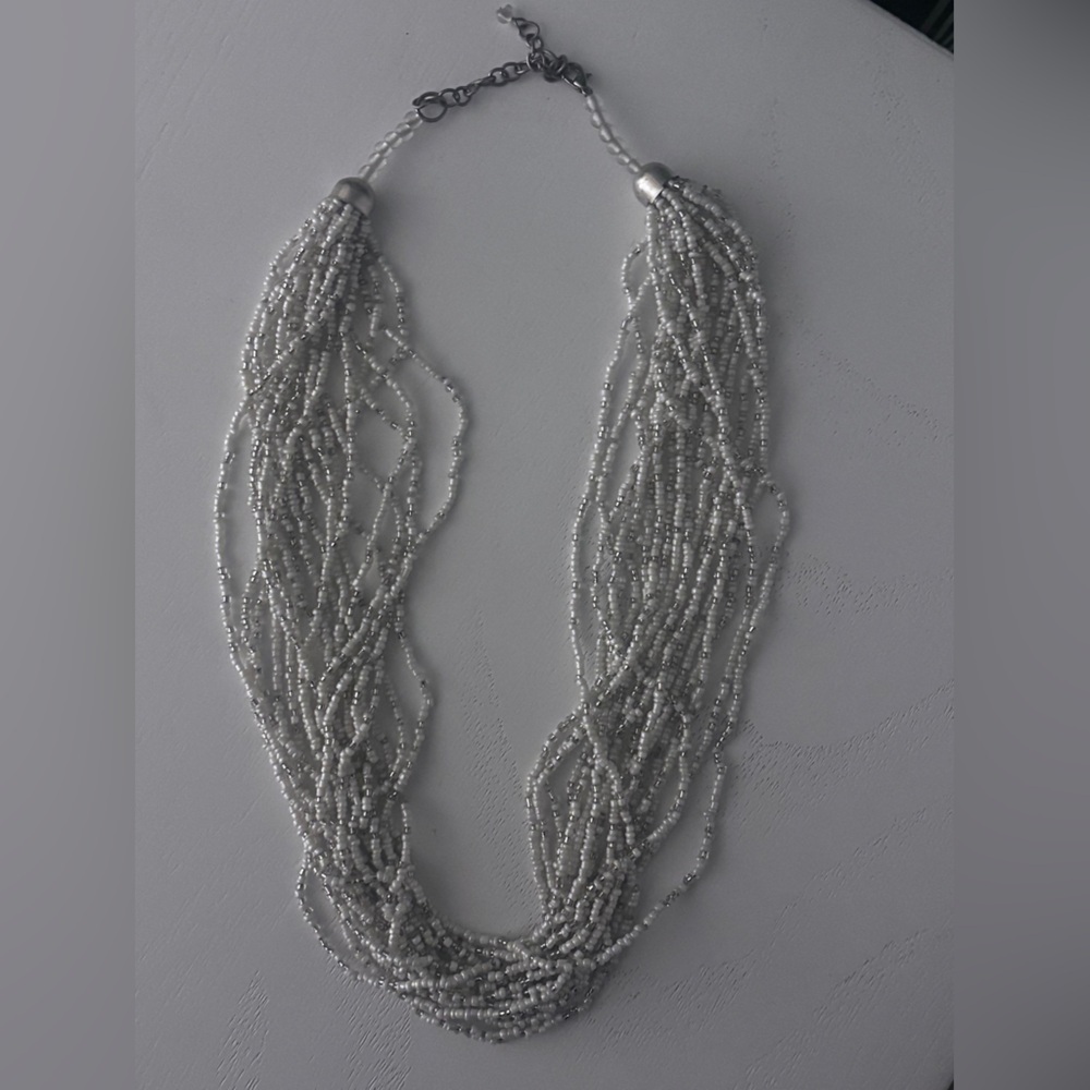 New York & Company Silver Multi-Strand Necklace